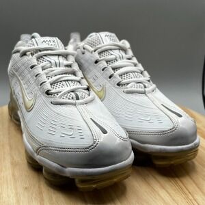 Nike Air Vapormax 360 Triple White Grey Men 8.5 CK9670-100 Sneakers Shoes